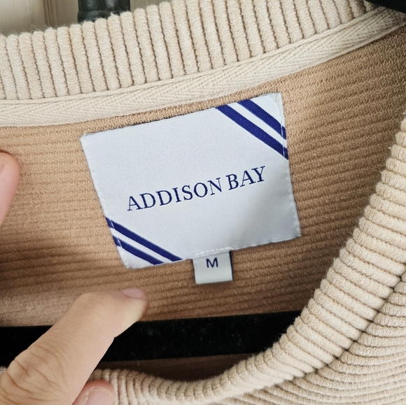 Addison Bay THE EVERYDAY Pullover Sweatshirt Heather Camel - Picture 5 of 12